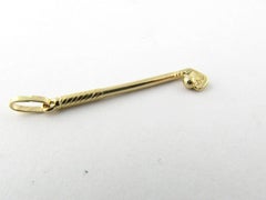 10 Karat Yellow Gold Golf Club Charm