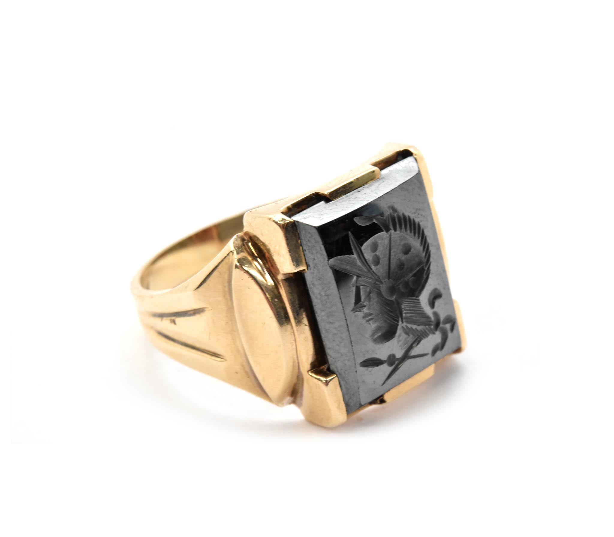 hematite roman soldier ring meaning