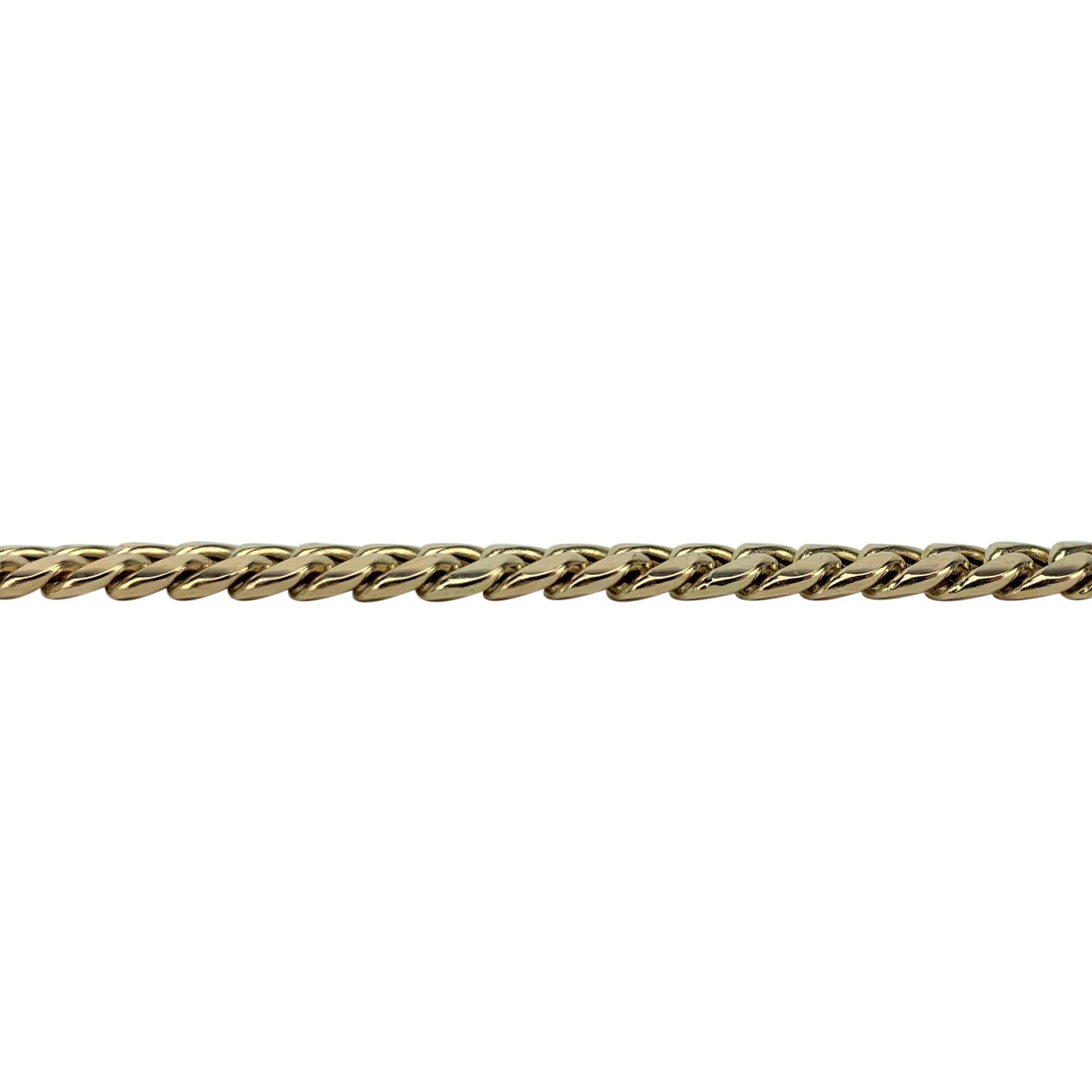 10 Karat Yellow Gold Hollow Cuban Curb Link Chain Necklace 2