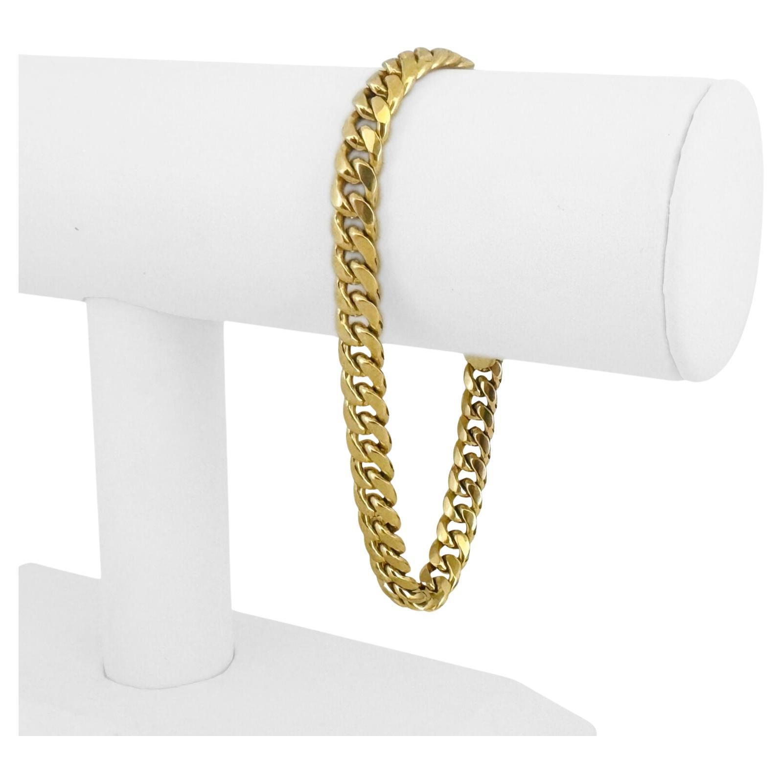 10 karat gold cuban link bracelet deals