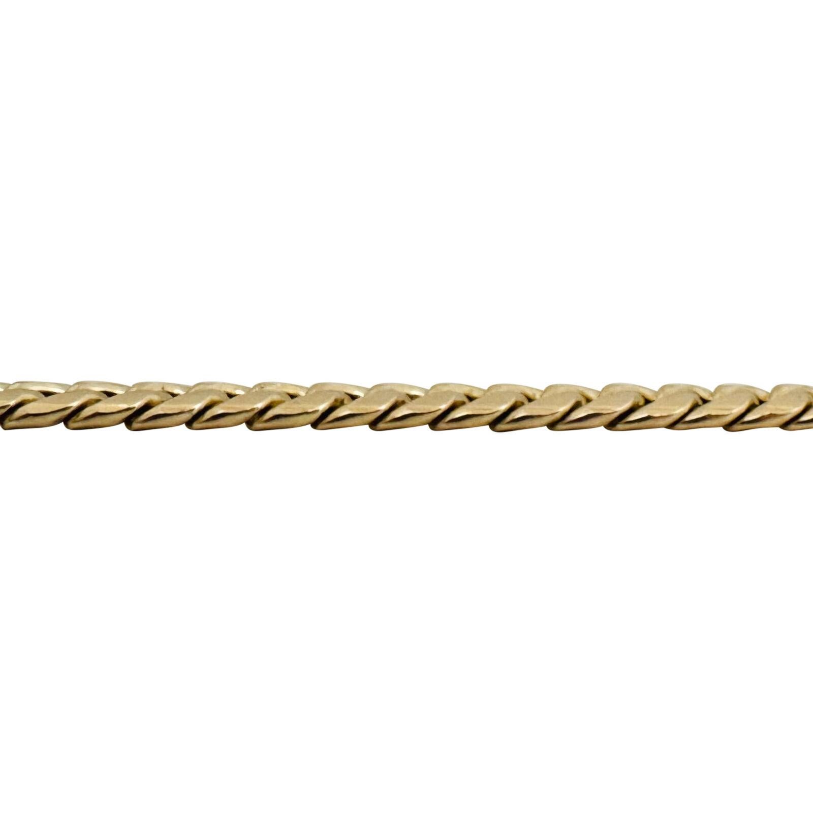 10 Karat Gelbgold Hohl, dicke kubanische Gliederkette Halskette 1