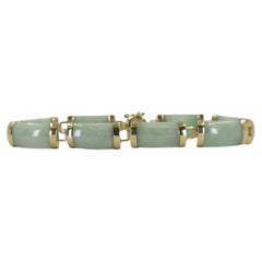 10 Karat Yellow Gold Jade Bracelet