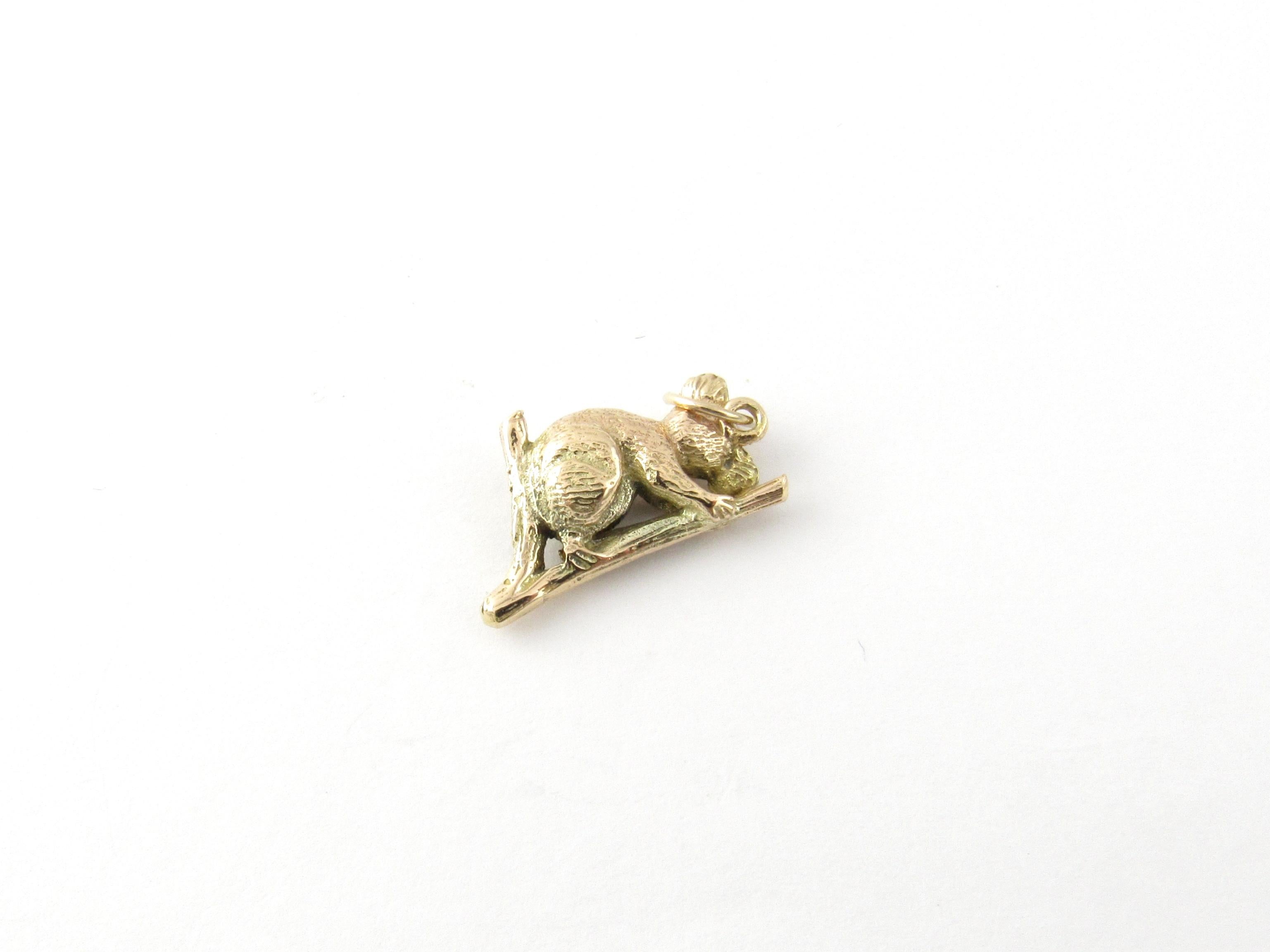 10 Karat Yellow Gold Koala Bear Charm 1