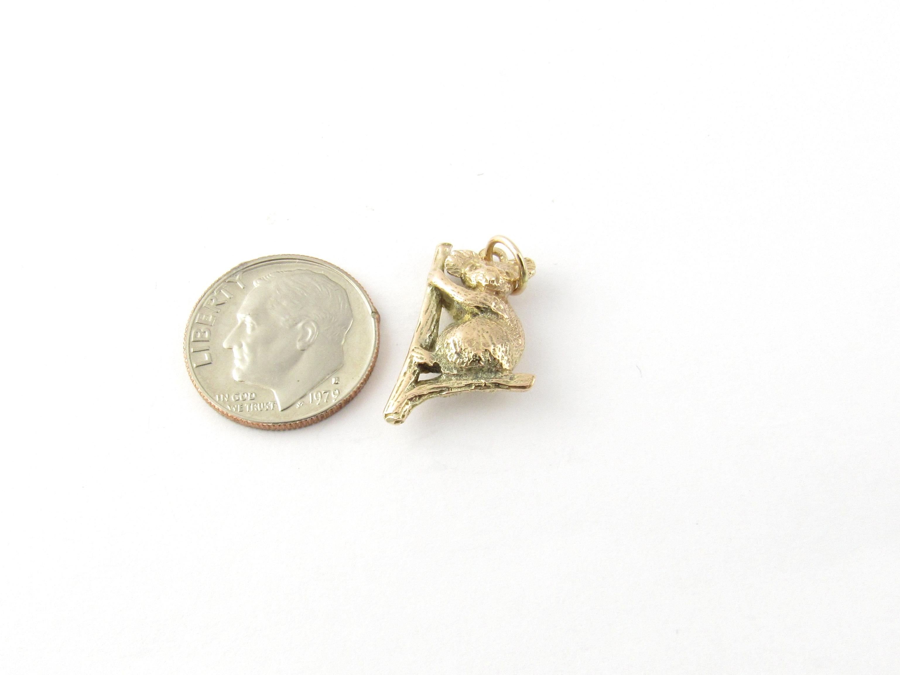 10 Karat Yellow Gold Koala Bear Charm 2