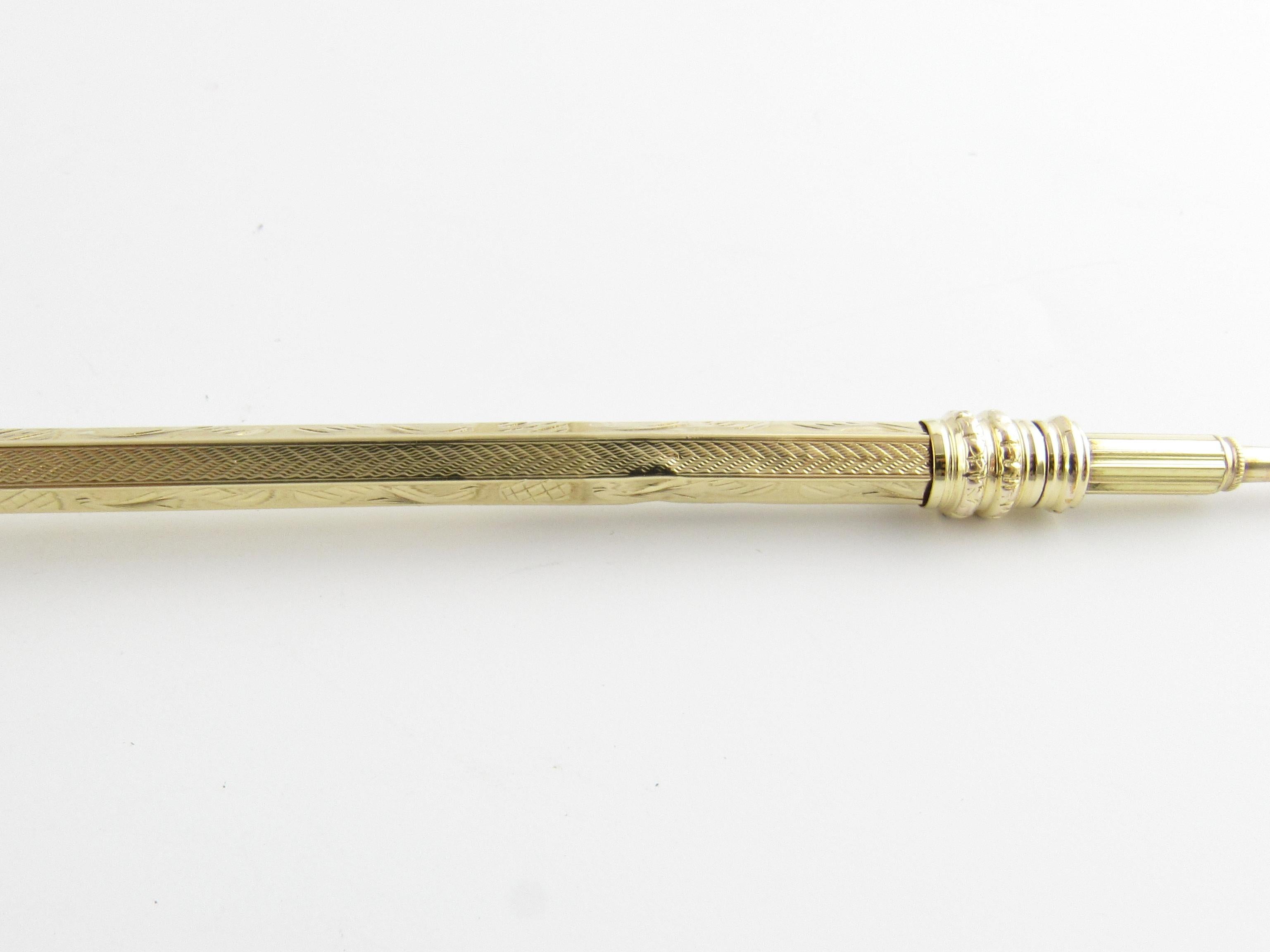 vintage gold mechanical pencil