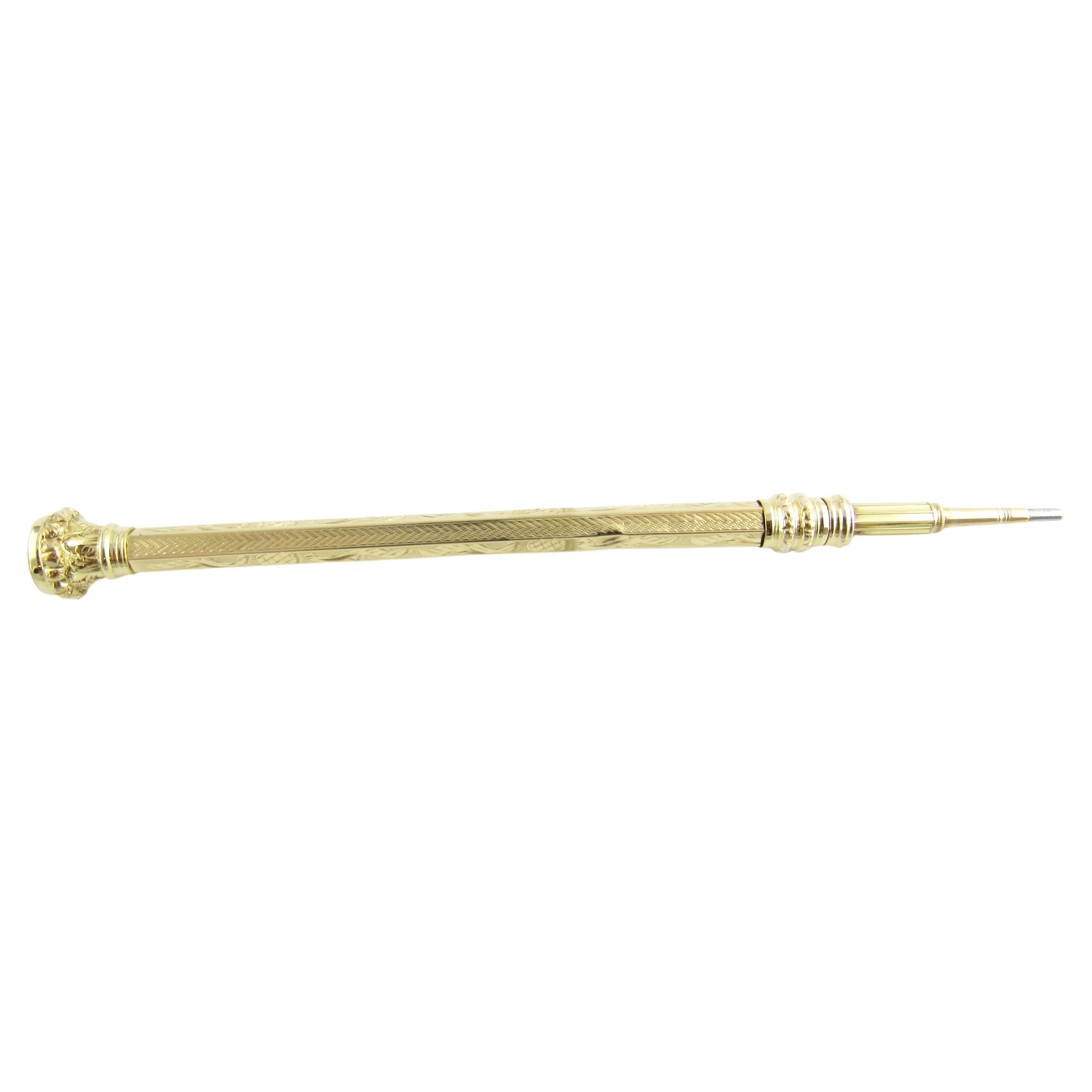 10 Karat Yellow Gold Mechanical Pencil