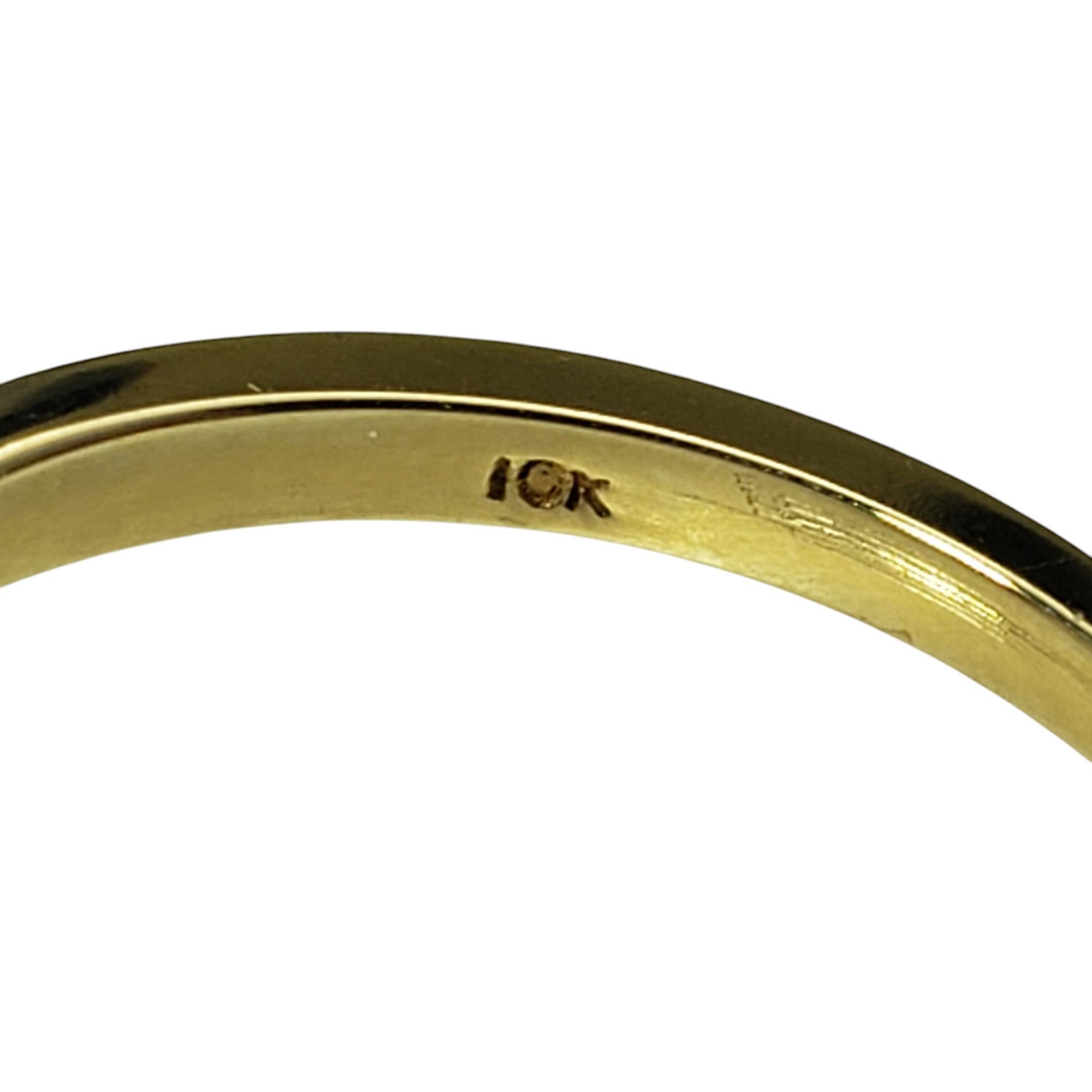 Bague en or jaune 10 carats, opale et diamant taille 7 n° 20562 Pour femmes en vente