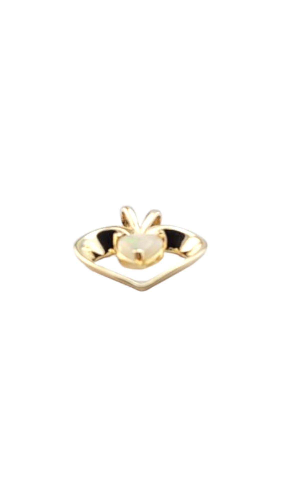 Pendentif cœur ouvert en or jaune 10 carats n° 21134 Bon état - En vente à Washington Depot, CT