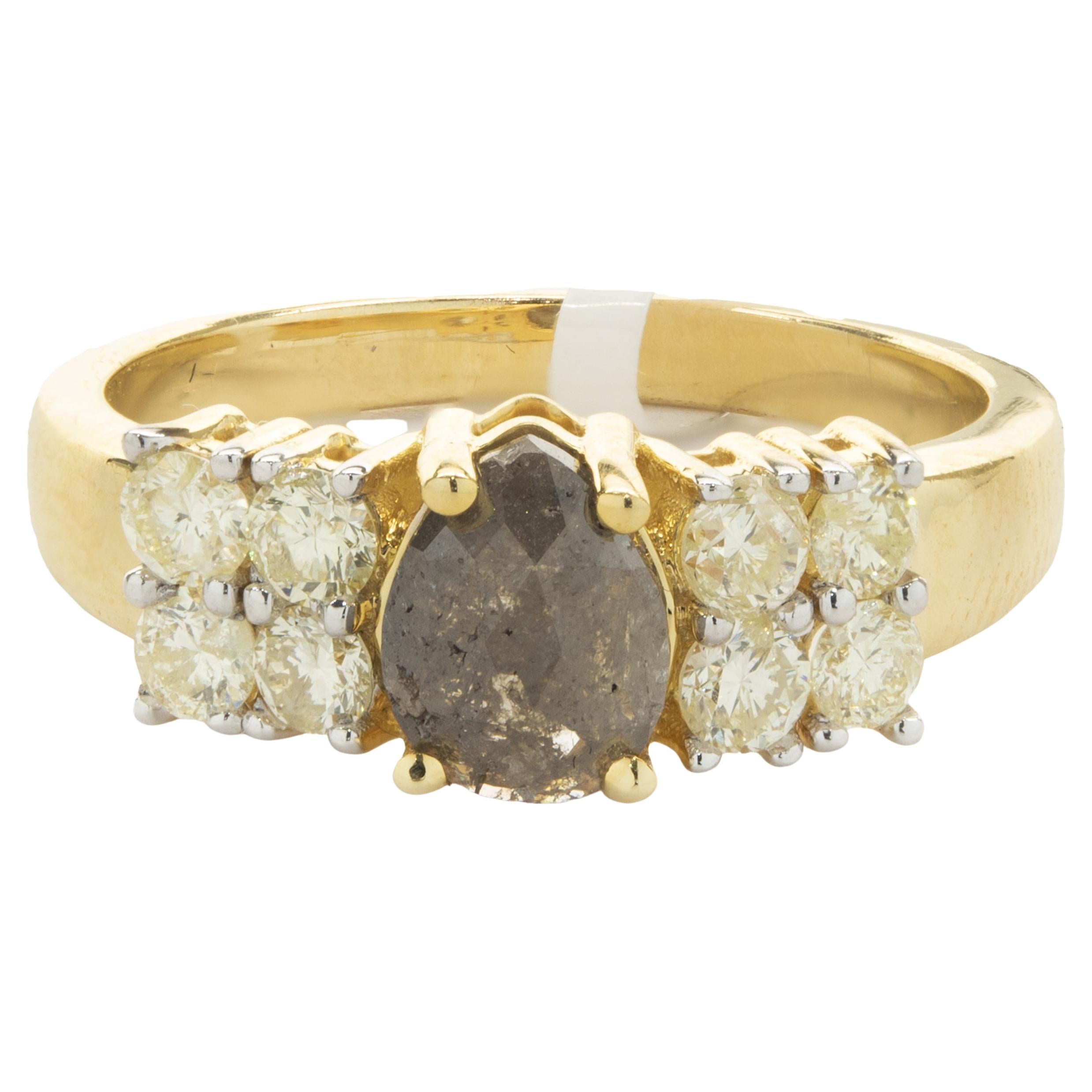 Galaxy Gold GG 925 Sterling Silver Ring with Natural Heart-shaped Peridot - Size 10 0 (9) main image 1