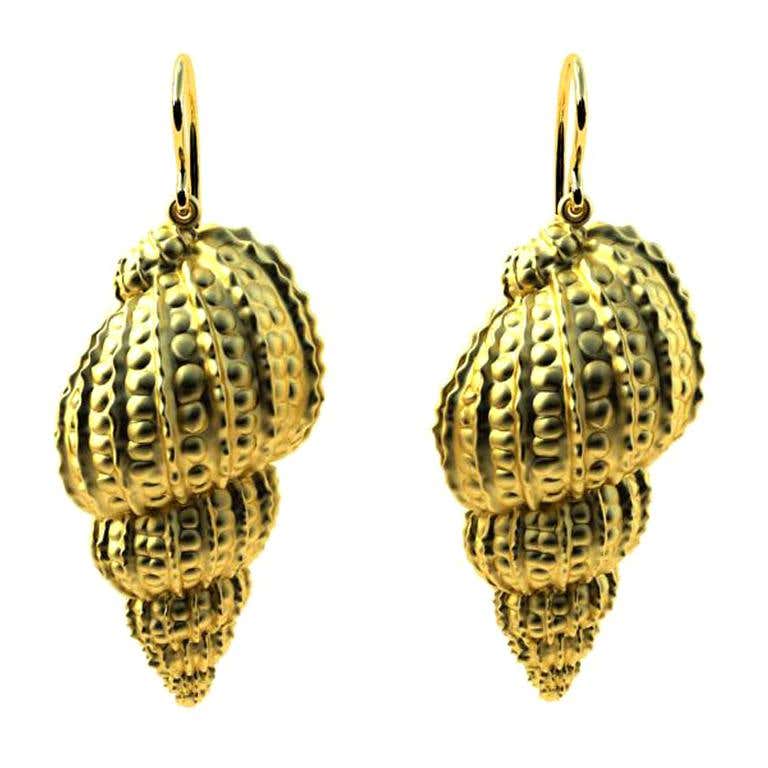 14 Karat Pink Gold Polka Dot Shell Earrings For Sale at 1stDibs | كرات ...