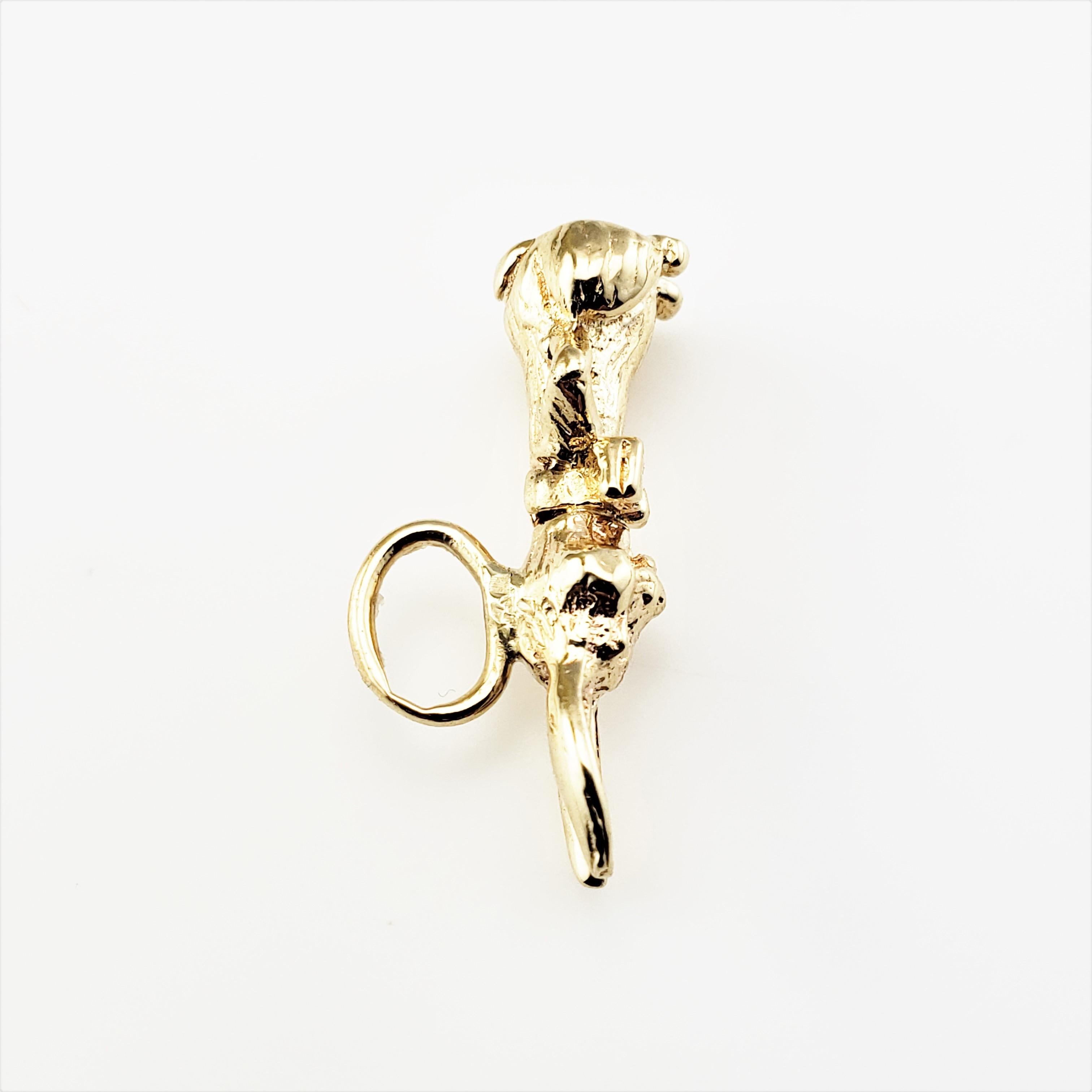 Breloque en or jaune 10 carats en forme de lapin Pour femmes en vente