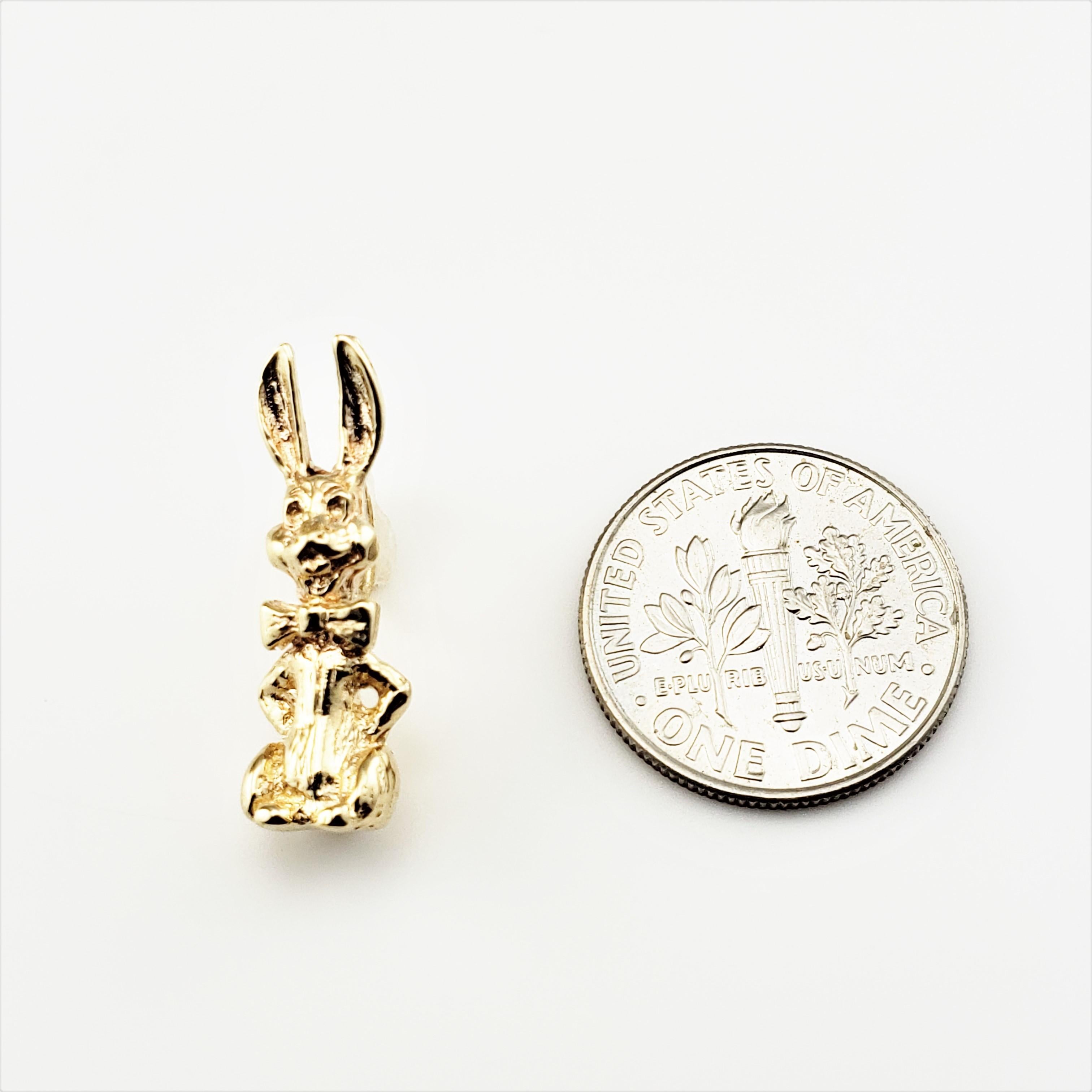 Breloque en or jaune 10 carats en forme de lapin en vente 3