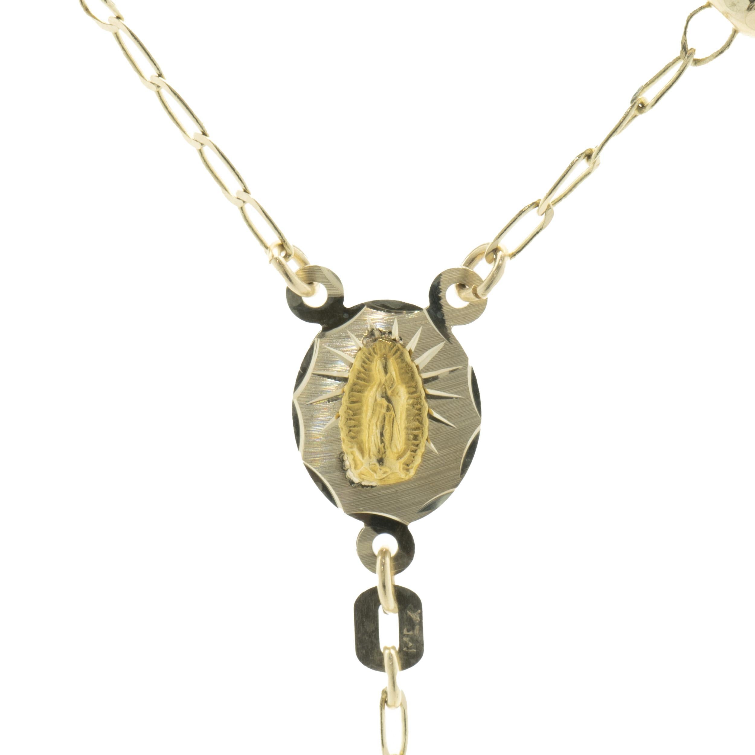 10k gold rosary necklace
