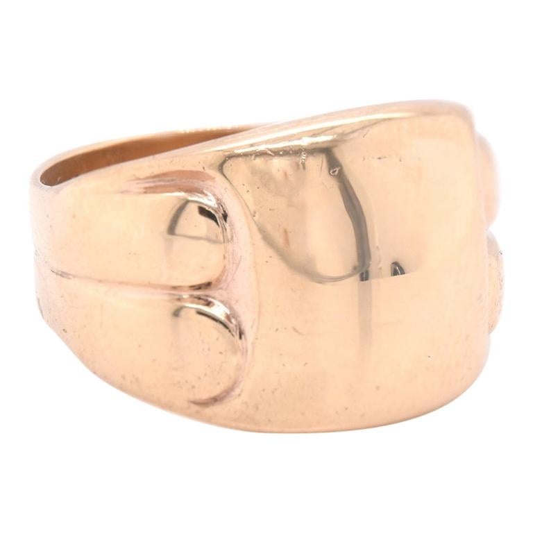 10 Karat Yellow Gold Signet Ring