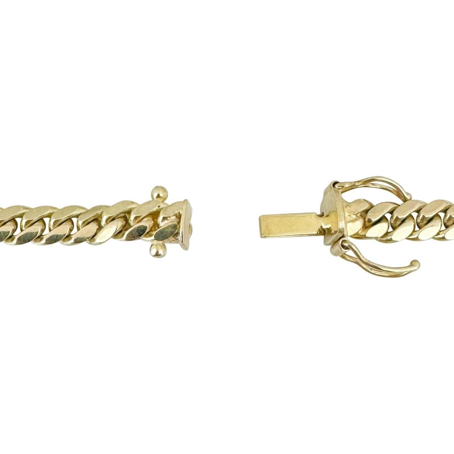 10 Karat Yellow Gold Solid Heavy 5mm Men's Cuban Link Chain Necklace  3