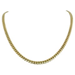 10 Karat Yellow Gold Solid Heavy 5mm Men's Cuban Link Chain Necklace