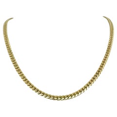 10 Karat Yellow Gold Solid Heavy 5mm Men's Cuban Link Chain Necklace 