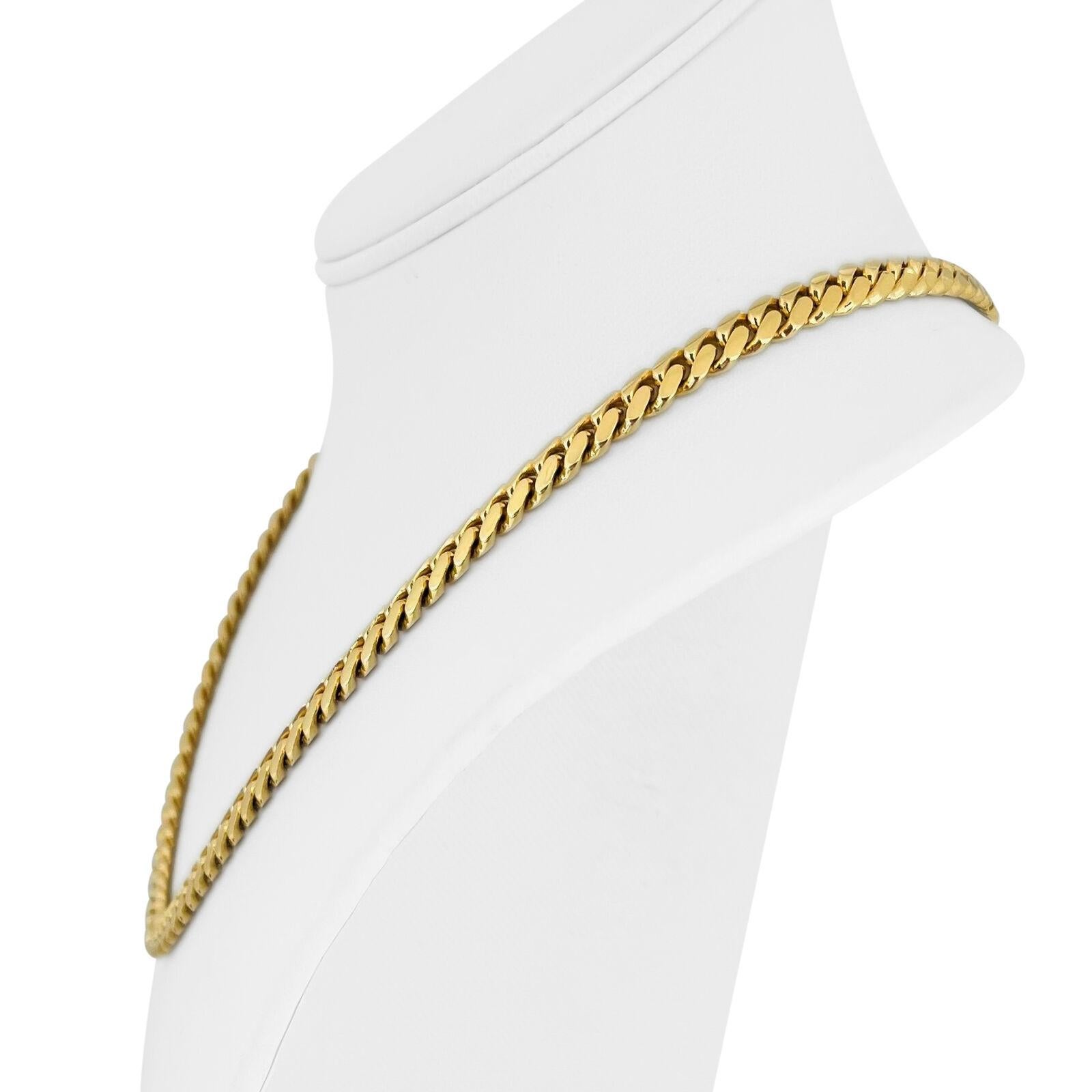 10k Yellow Gold 67.8g Solid High Polish 7mm Cuban Curb Link Chain Necklace 20