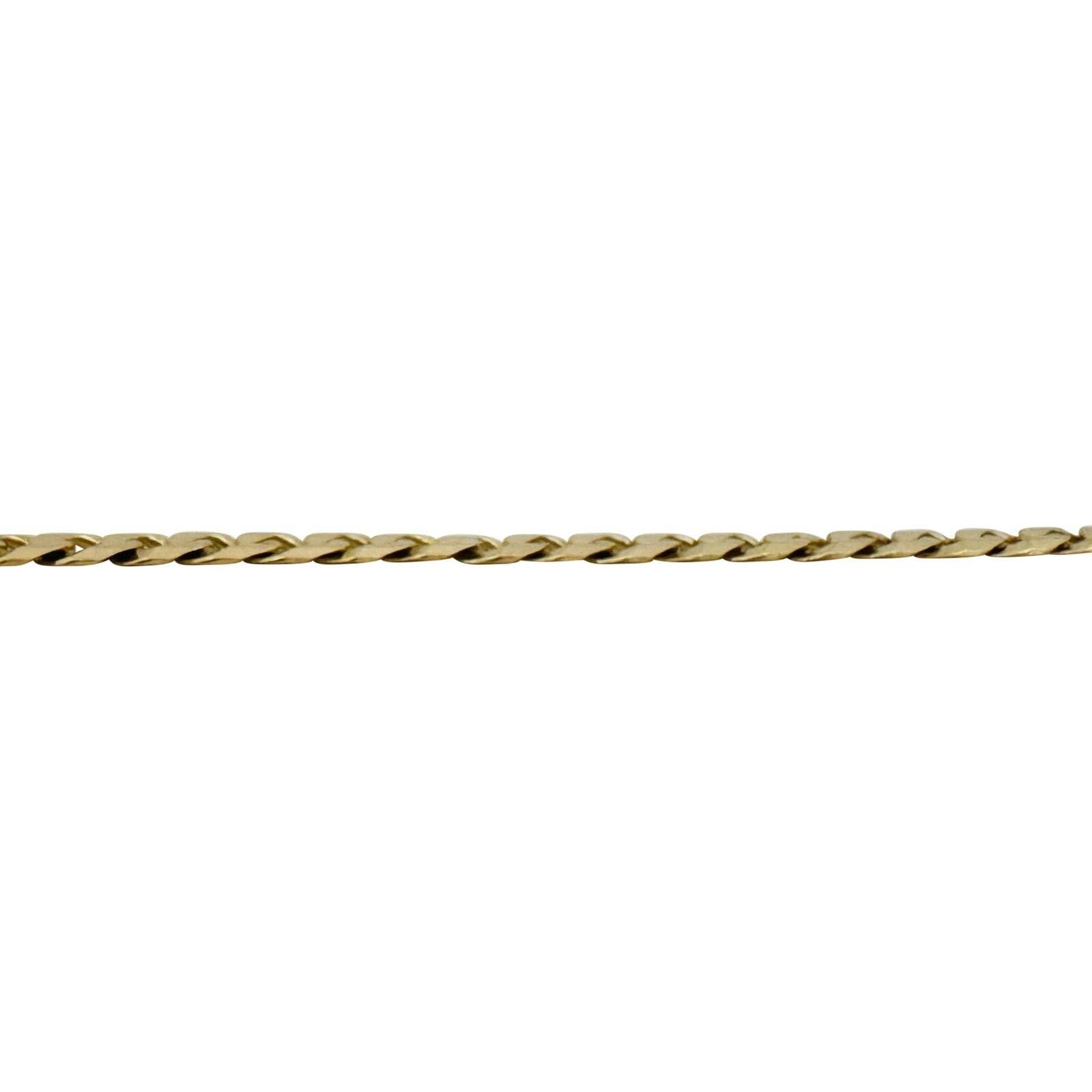 10 Karat Yellow Gold Solid Men's Curb Link Chain Necklace Turkey For Sale 1