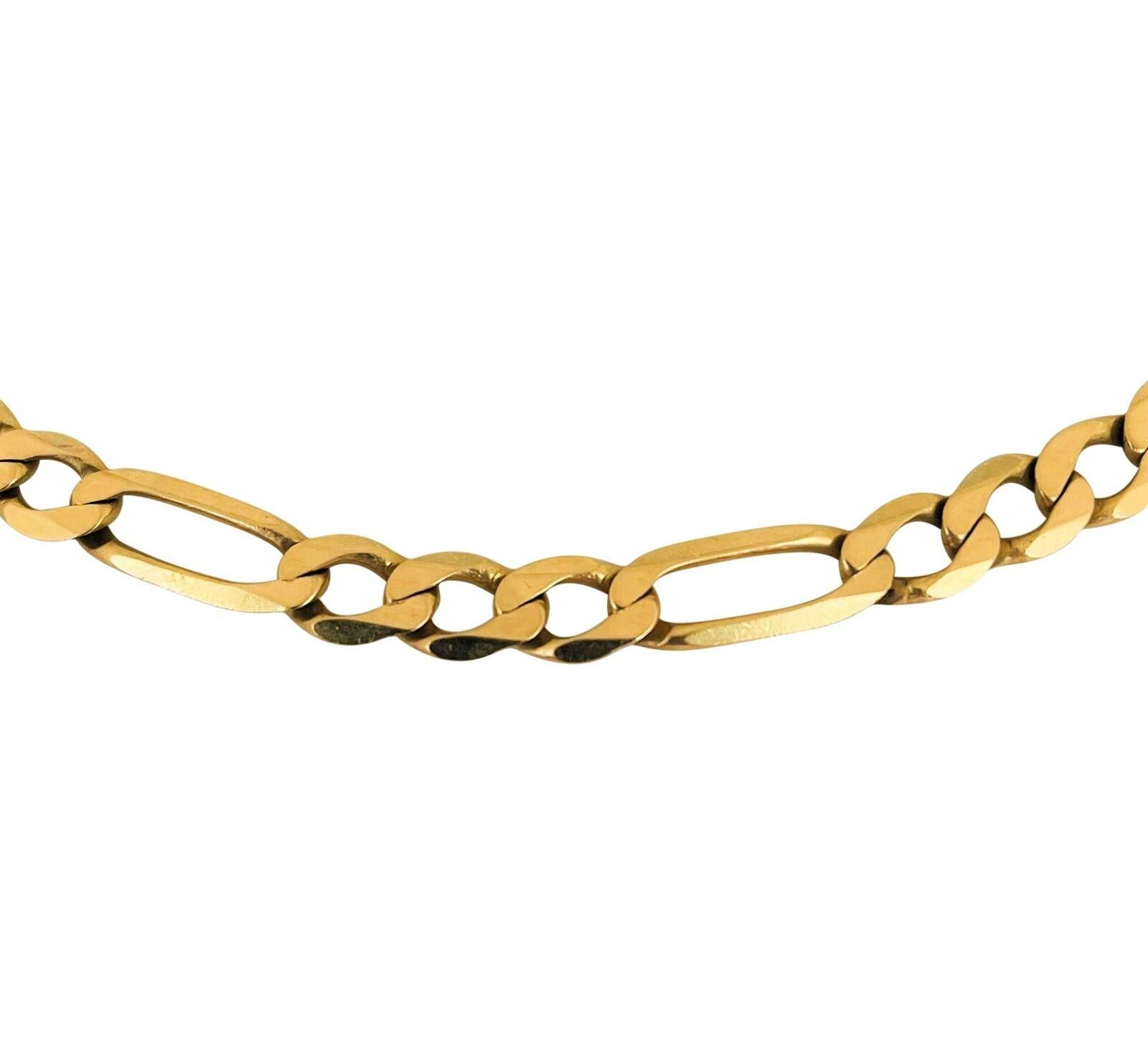 10 karat gold figaro chain