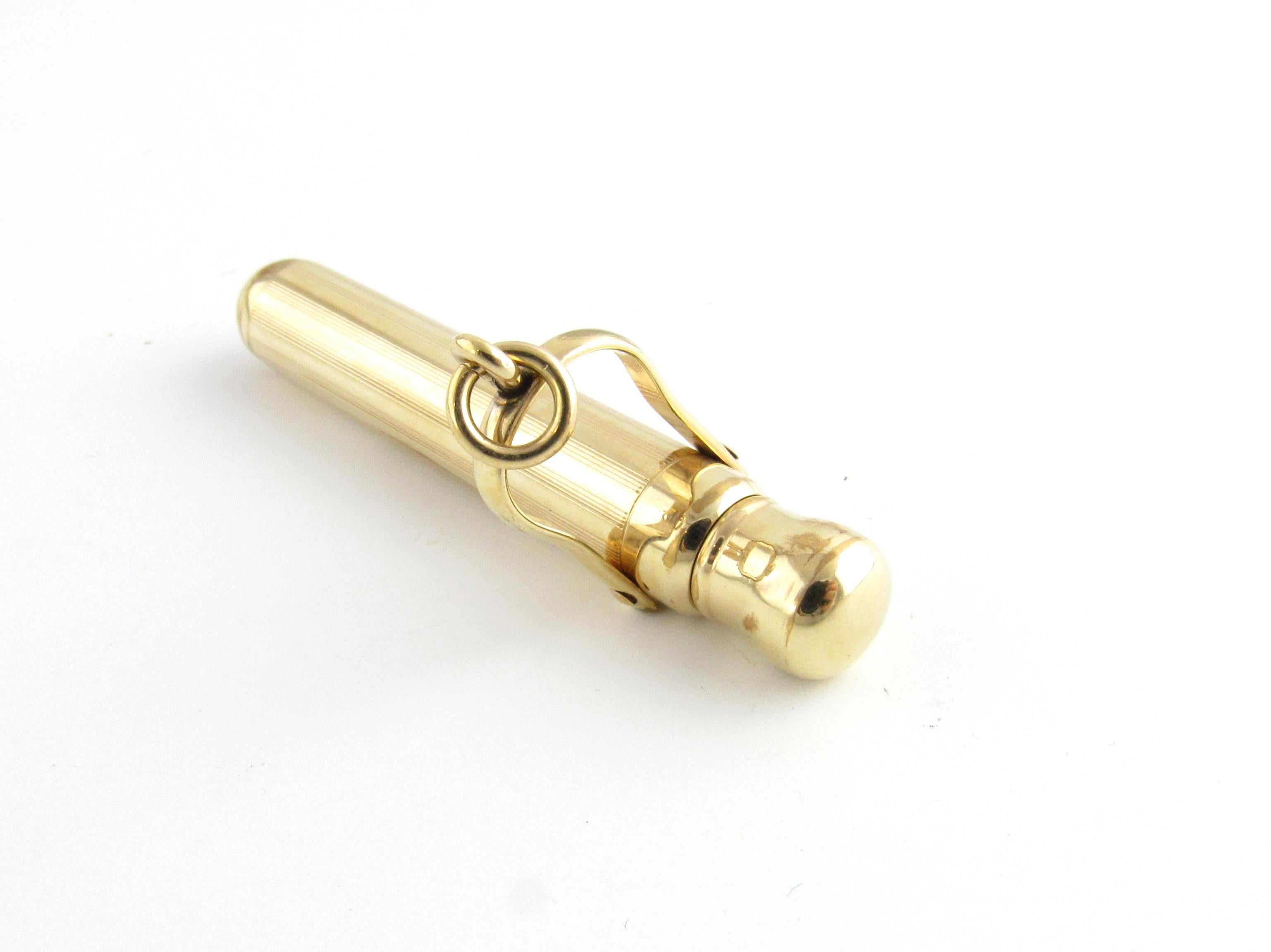 10 Karat Yellow Gold Telescopic Pencil For Sale 2