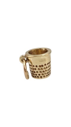 10 Karat Yellow Gold Thimble Charm #21637