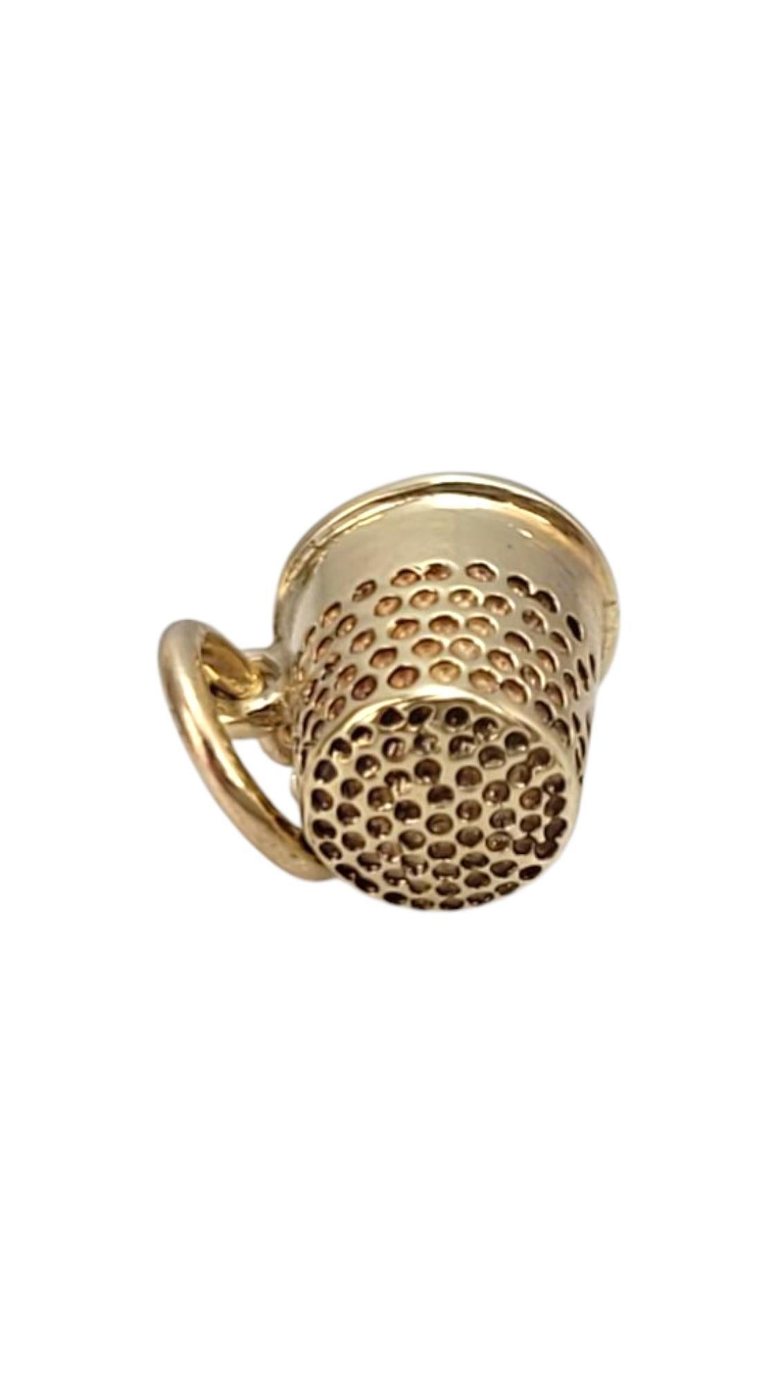 10 Karat Yellow Gold Thimble Charm #21637 im Angebot 2