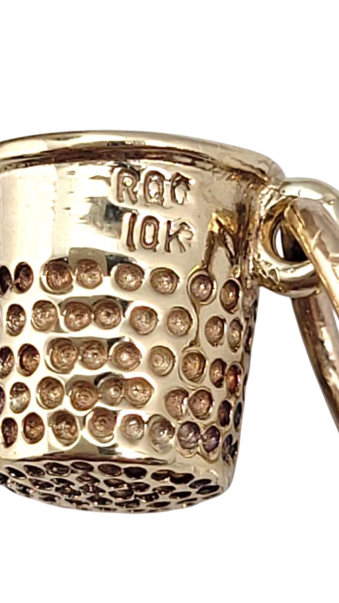 10 Karat Yellow Gold Thimble Charm #21637 im Angebot 3