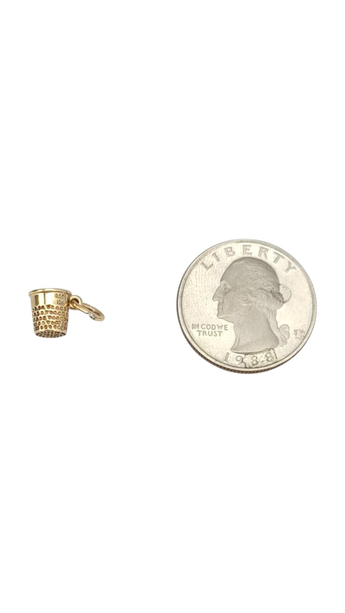 10 Karat Yellow Gold Thimble Charm #21637 im Angebot 4