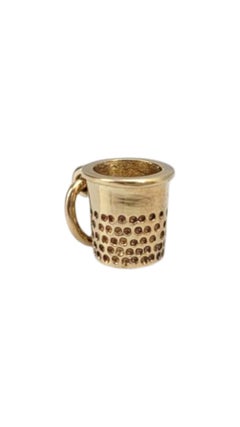 10 Karat Yellow Gold Thimble Charm #21637
