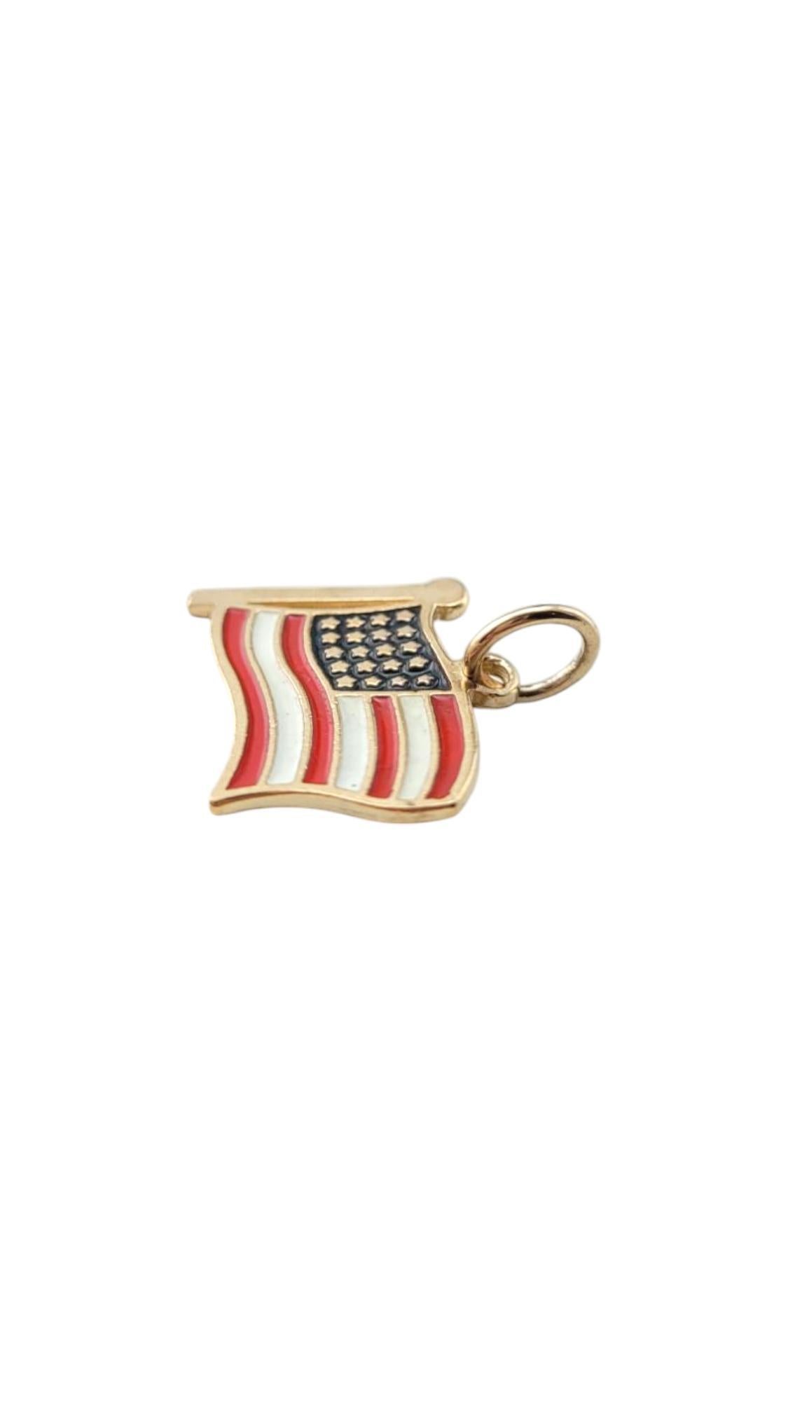 Donna Charm con bandiera USA in oro giallo 10 carati #20888 in vendita