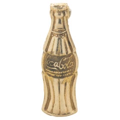 10 Karat Yellow Gold Vintage Coke Bottle Pin