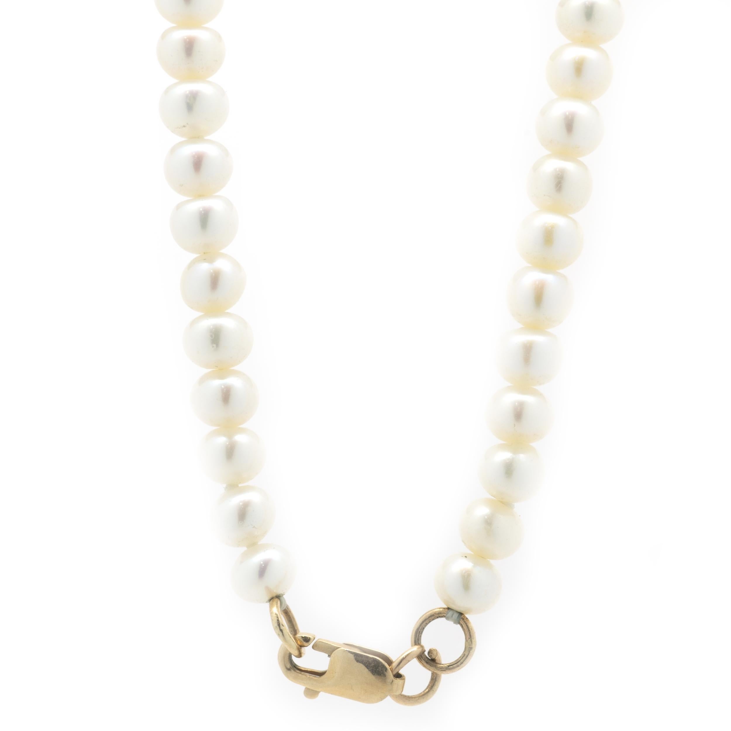 vintage pearl collar necklace