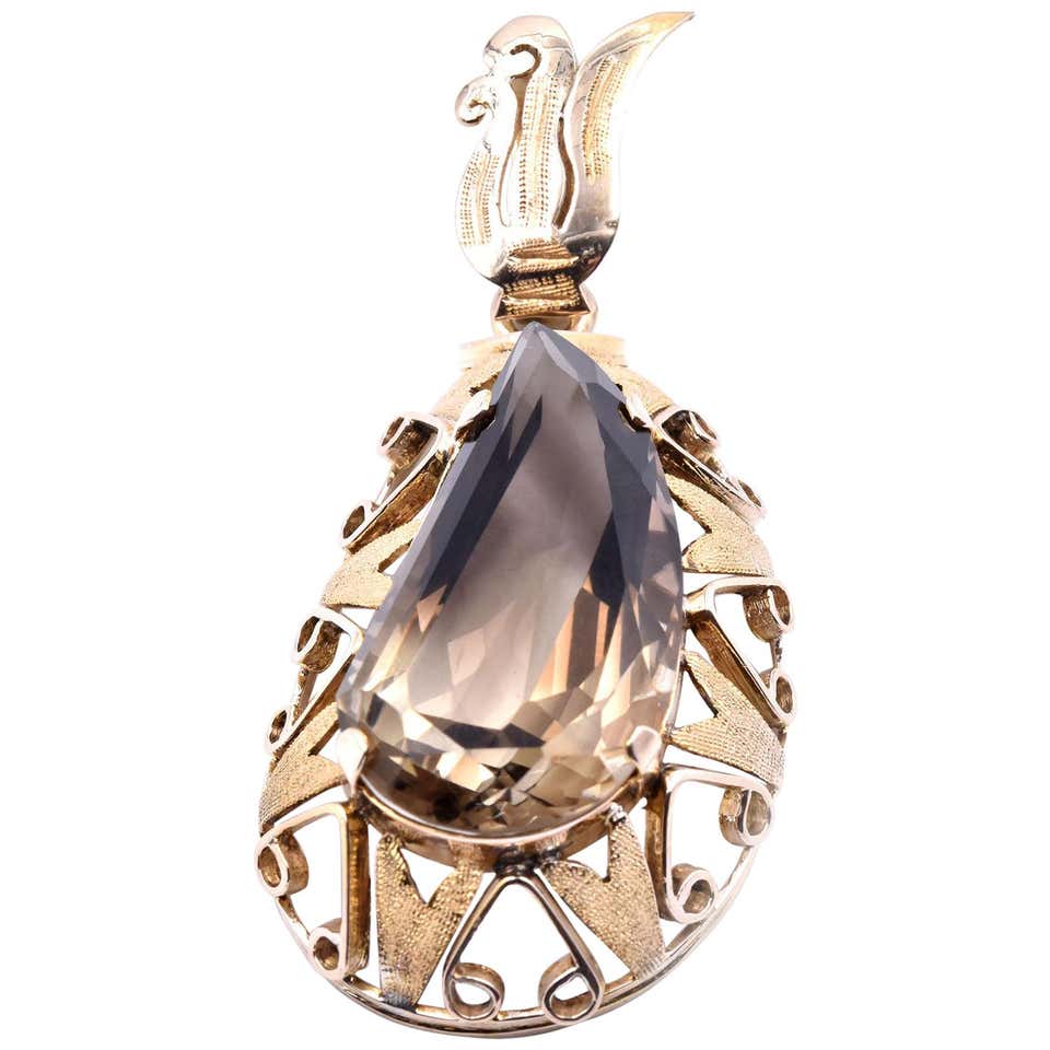 Smoky topaz pendant Clearance