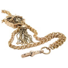 10 Karat Gelbgold Vintage-Uhrfob