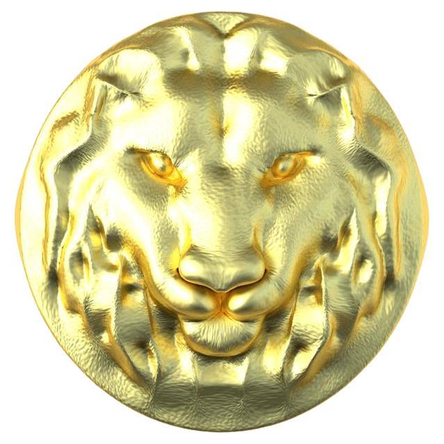 10 Karat Yellow Size 7 Lion Signet Ring