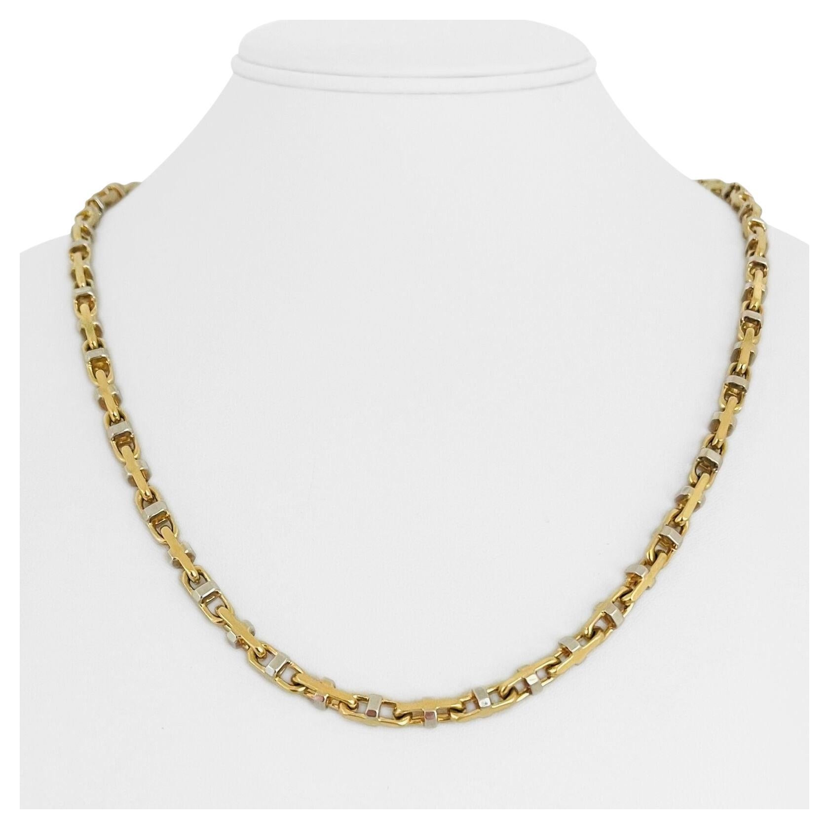 Art Nouveau Mariners Knot Gold Long Chain at 1stDibs