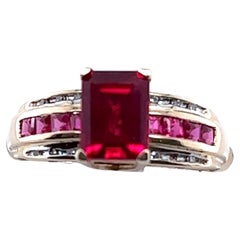 10 Kt Synthetic Ruby Ring