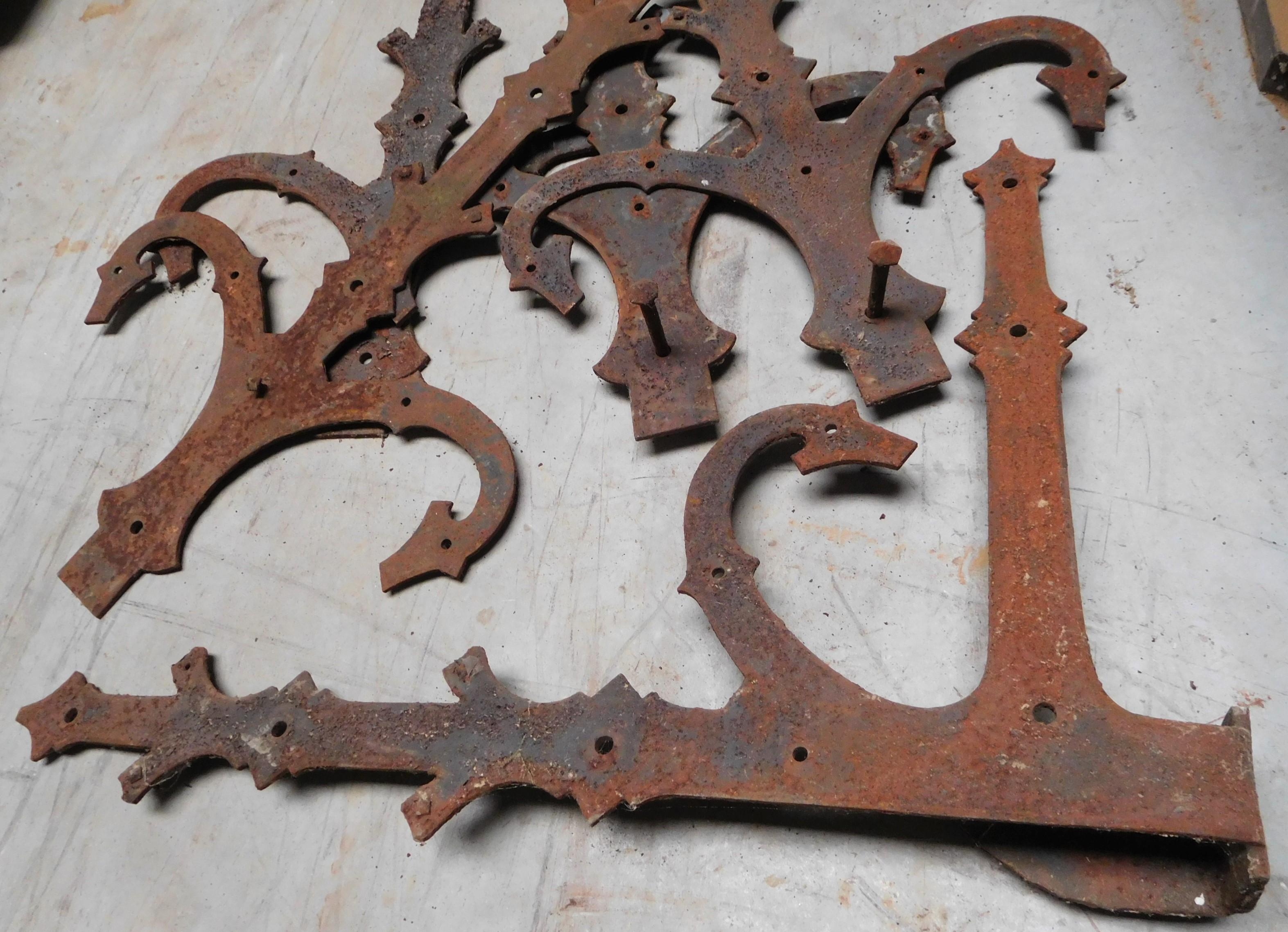 Belgian DOORHINGES Big Large Ten Pieces For Sale