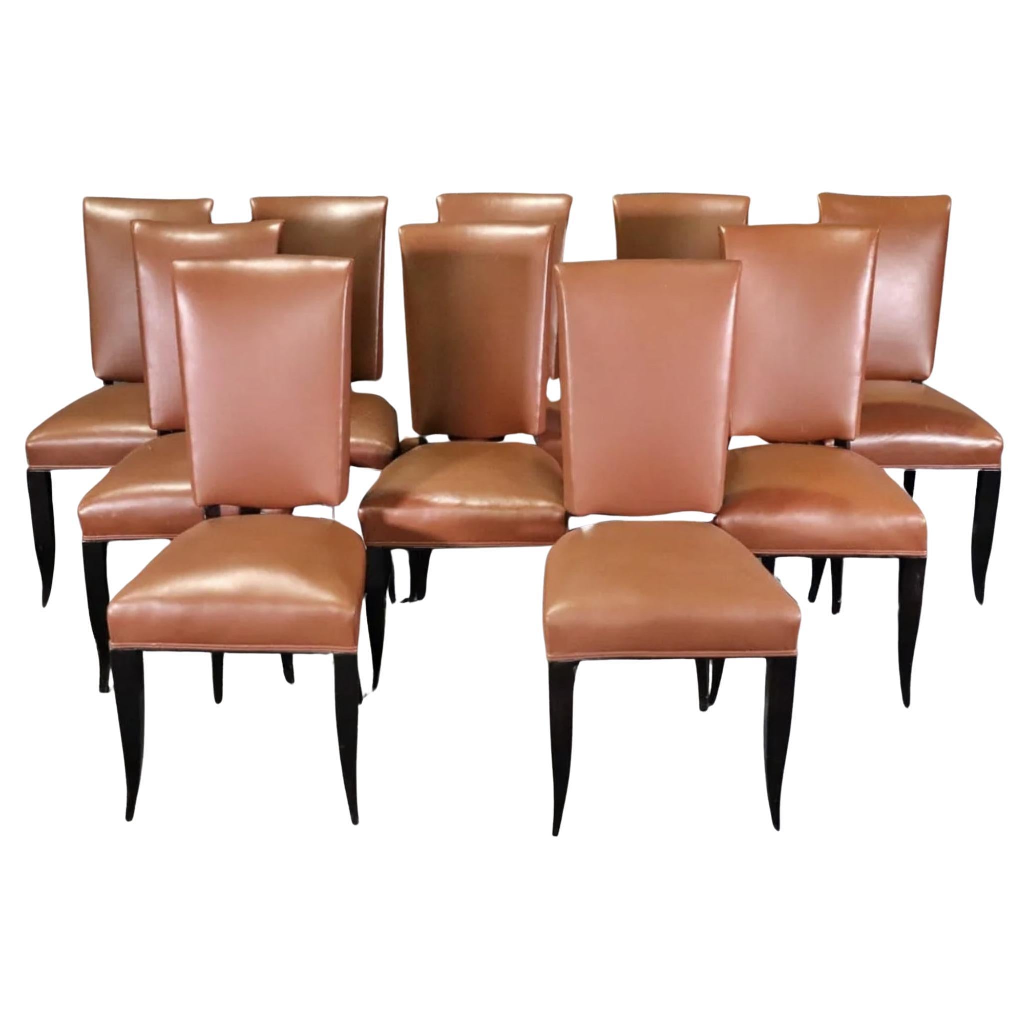 10 Leather Dining Chairs