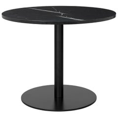 1.0 Lounge Table, Round, Round Black Base, Large, Glass