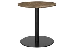 1.0 Lounge Table, Round, Round Black Base, Medium, Marble