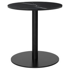 1.0 Lounge Table, Round, Round Black Base, Medium, Marble