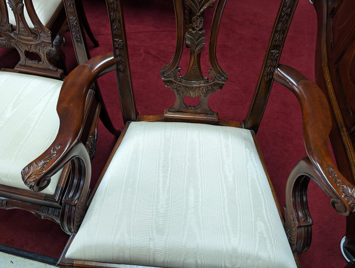 10 Maitland Smith “Philadelphia” Chippendale Style Dining Chairs For Sale 13