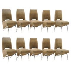 10 Michael Rotandi Dining Chairs From Carlson-Reges Residence, Los Angeles, 1990