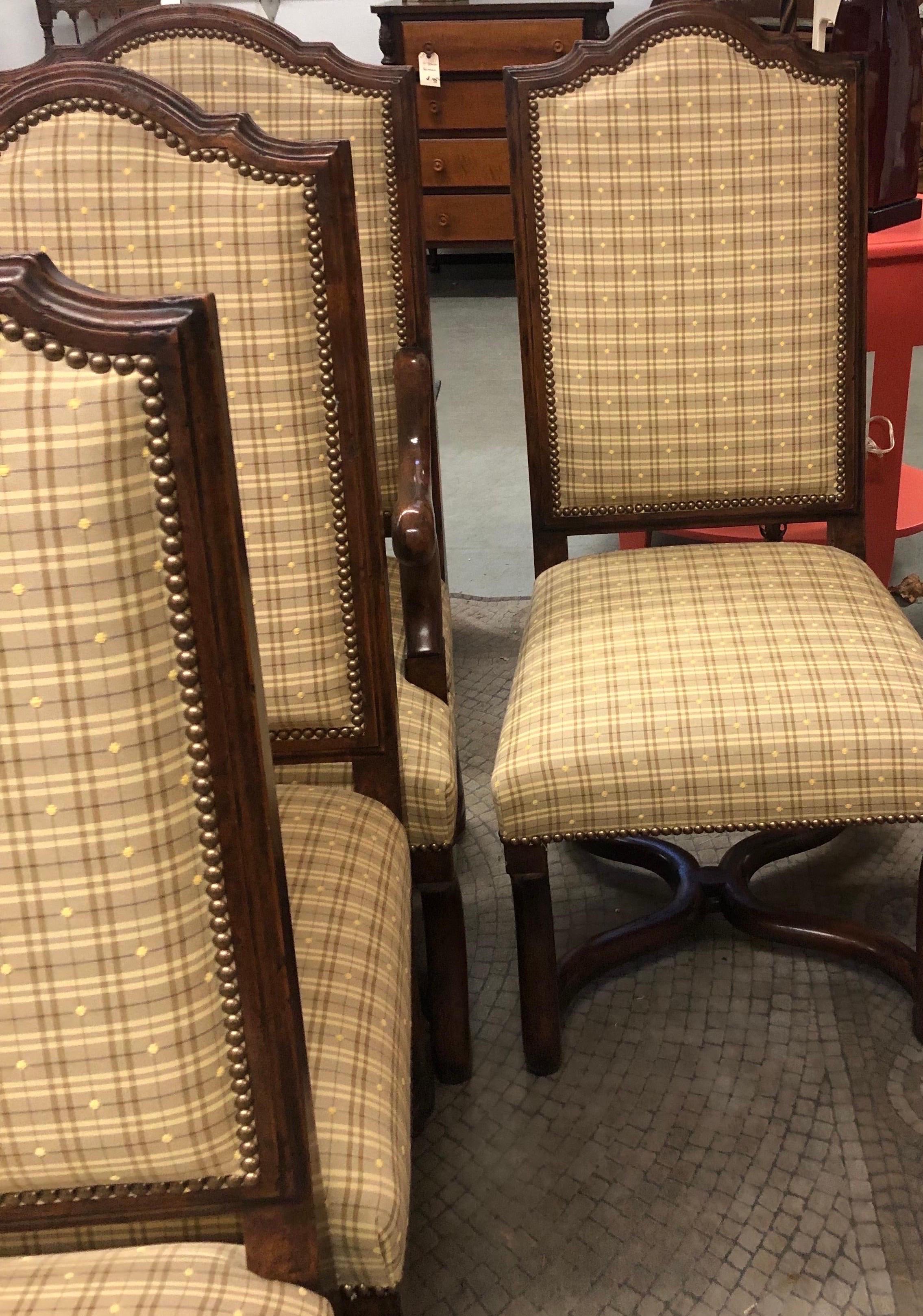 Louis XIV 10 Minton Spidell of Los Angeles French  Louis XlV Style Custom Dining Chairs
