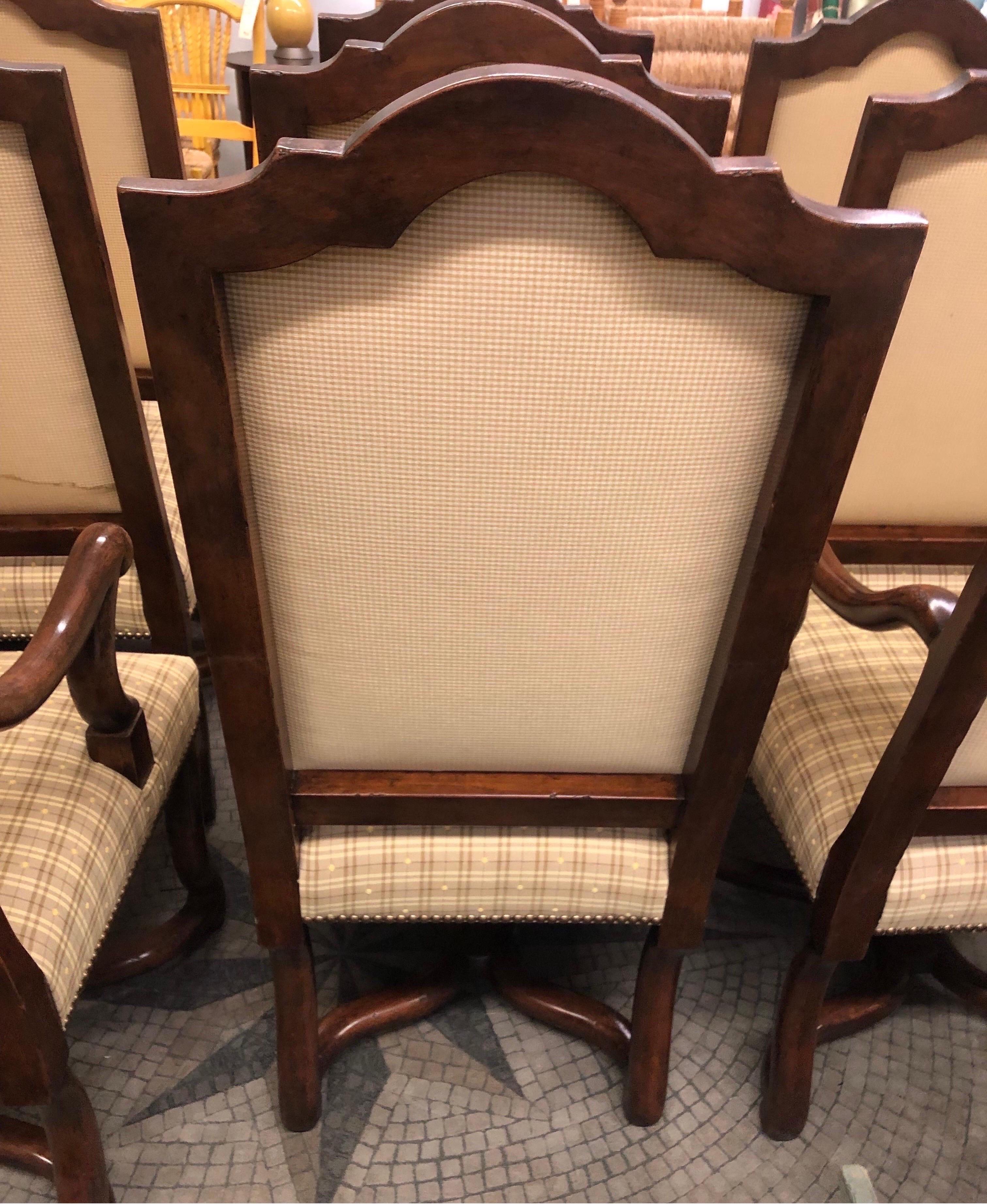 10 Minton Spidell of Los Angeles French  Louis XlV Style Custom Dining Chairs In Excellent Condition In Water Mill, NY