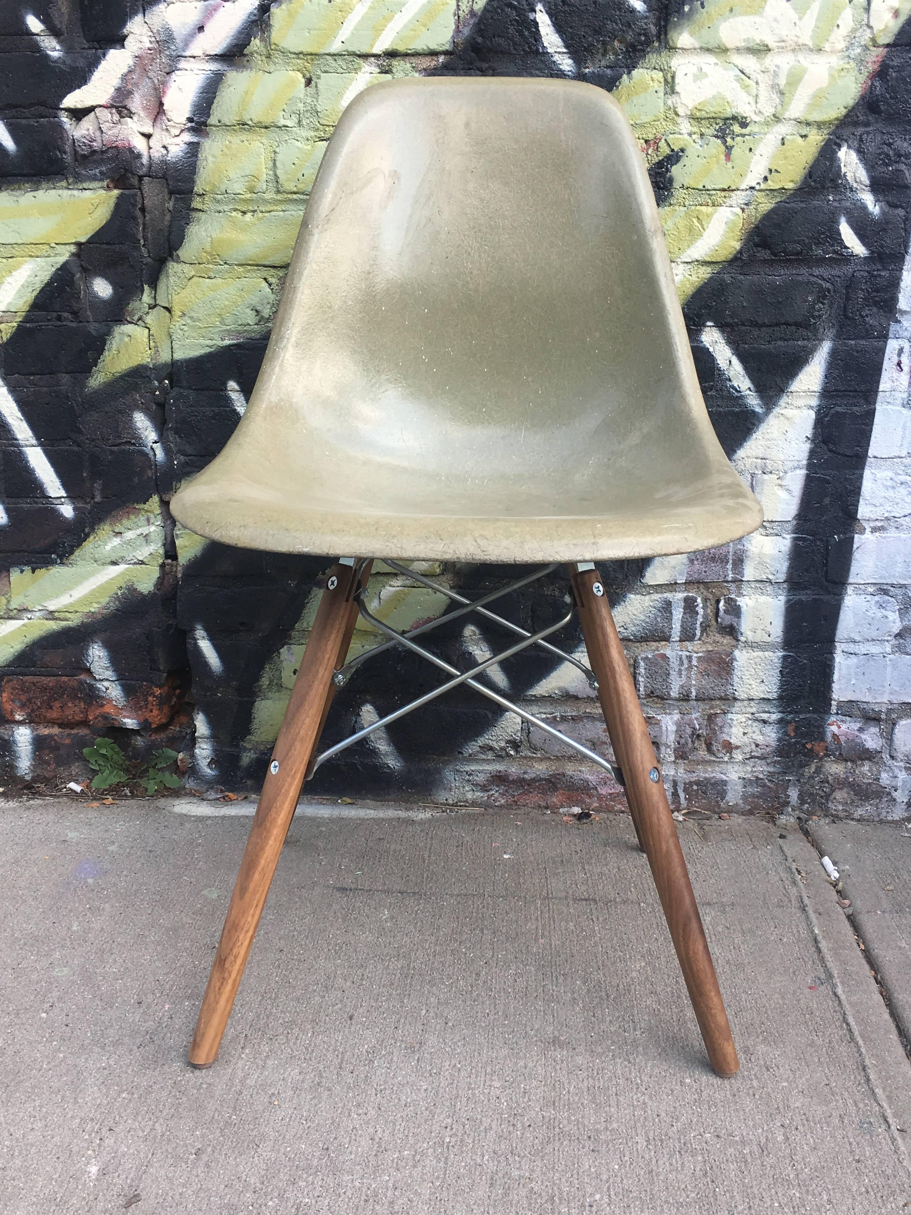 Mid-Century Modern 10 Multicolored Herman Miller Eames Dining Chairs