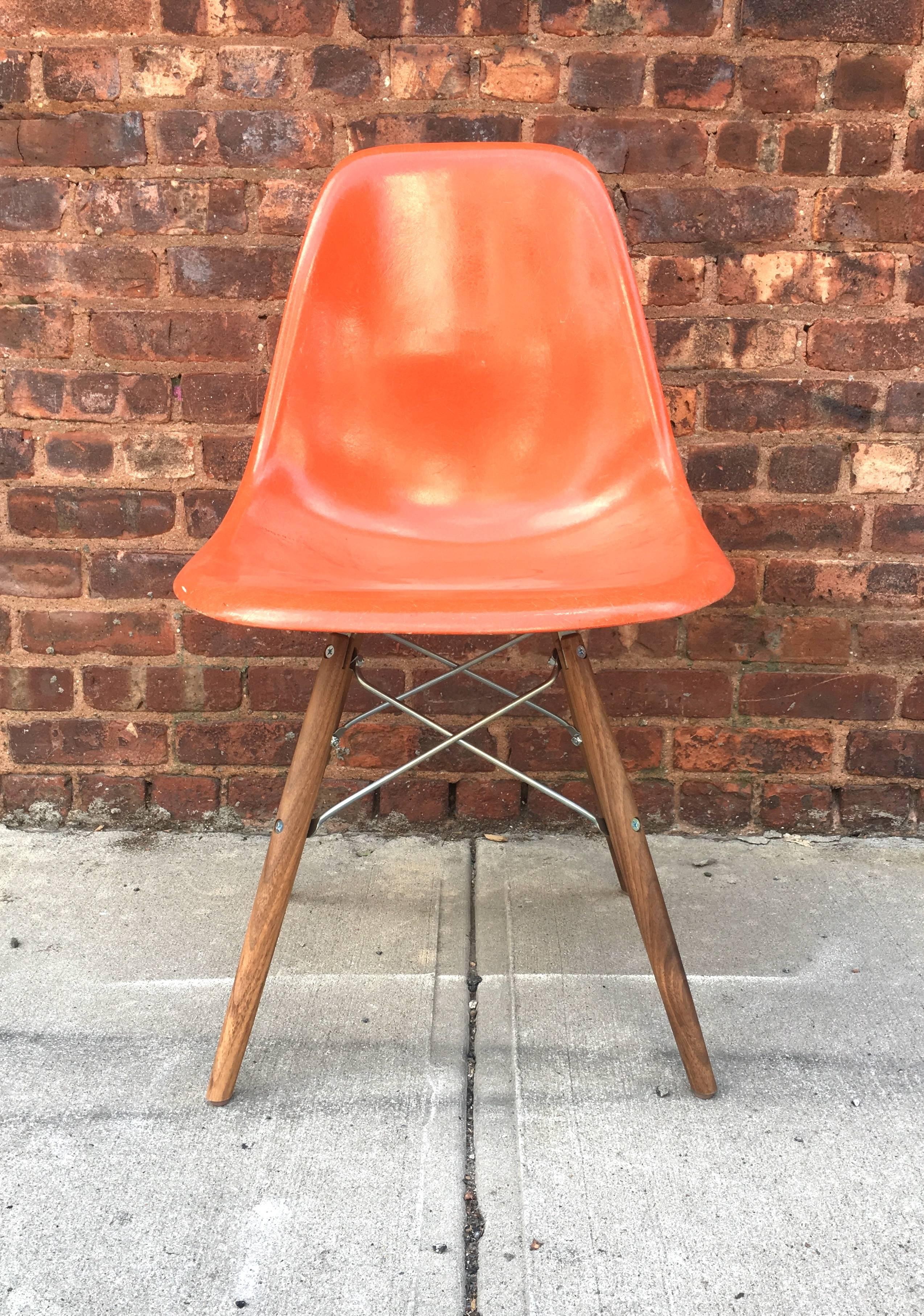 Fiberglass 10 Multicolored Herman Miller Eames Dining Chairs