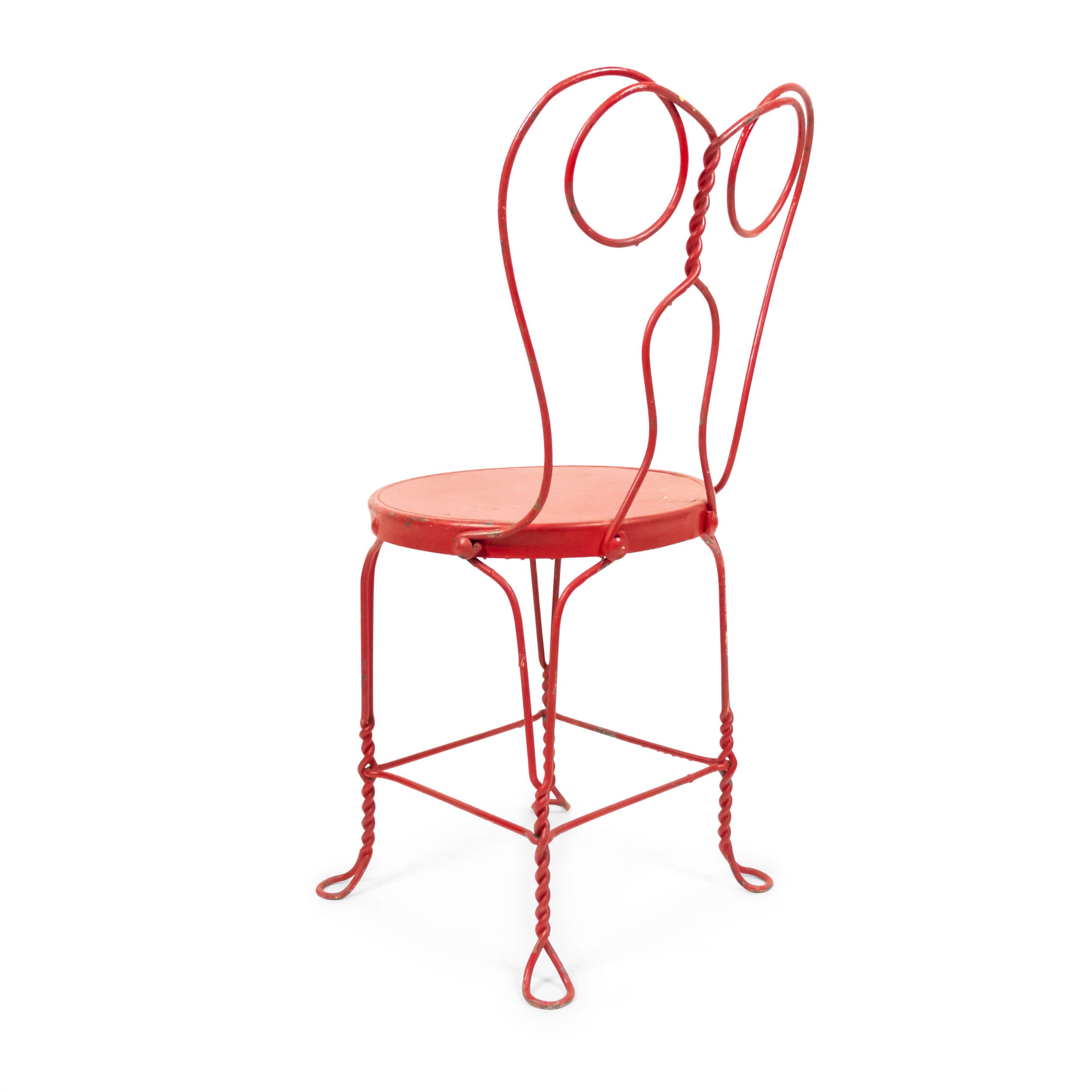10 Outdoor Painted Wire Chairs For Sale 3